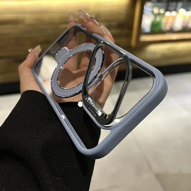 Ring Magnetic Lens Stand Phone Case