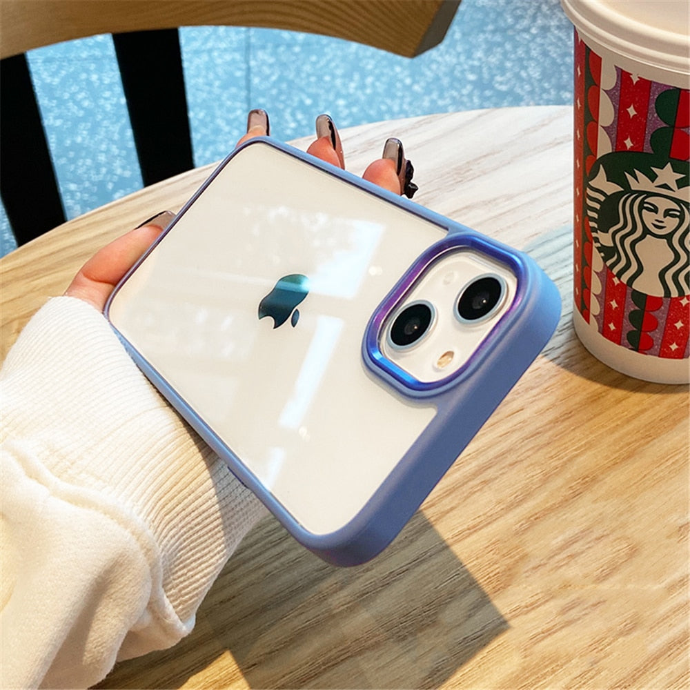 Luxury Case For iPhone 15 14 13 12 Pro Plus Soft Bumper Shockproof Cover