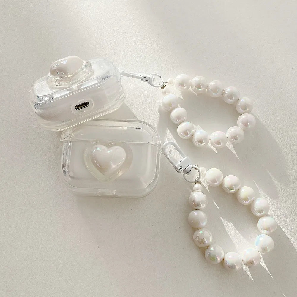 Earphone Case for AirPods 2 Pro 3 Generation Headset Cover for Airpods Keychain