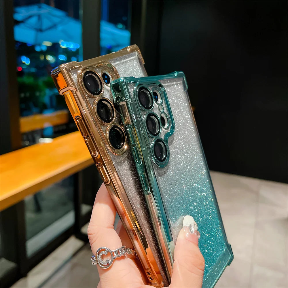 Shockproof Corners Glitter Case for Samsung Cover
