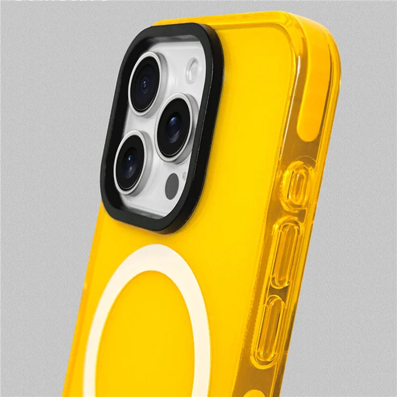 Neon Color Clear Magsafe Case for iPhone