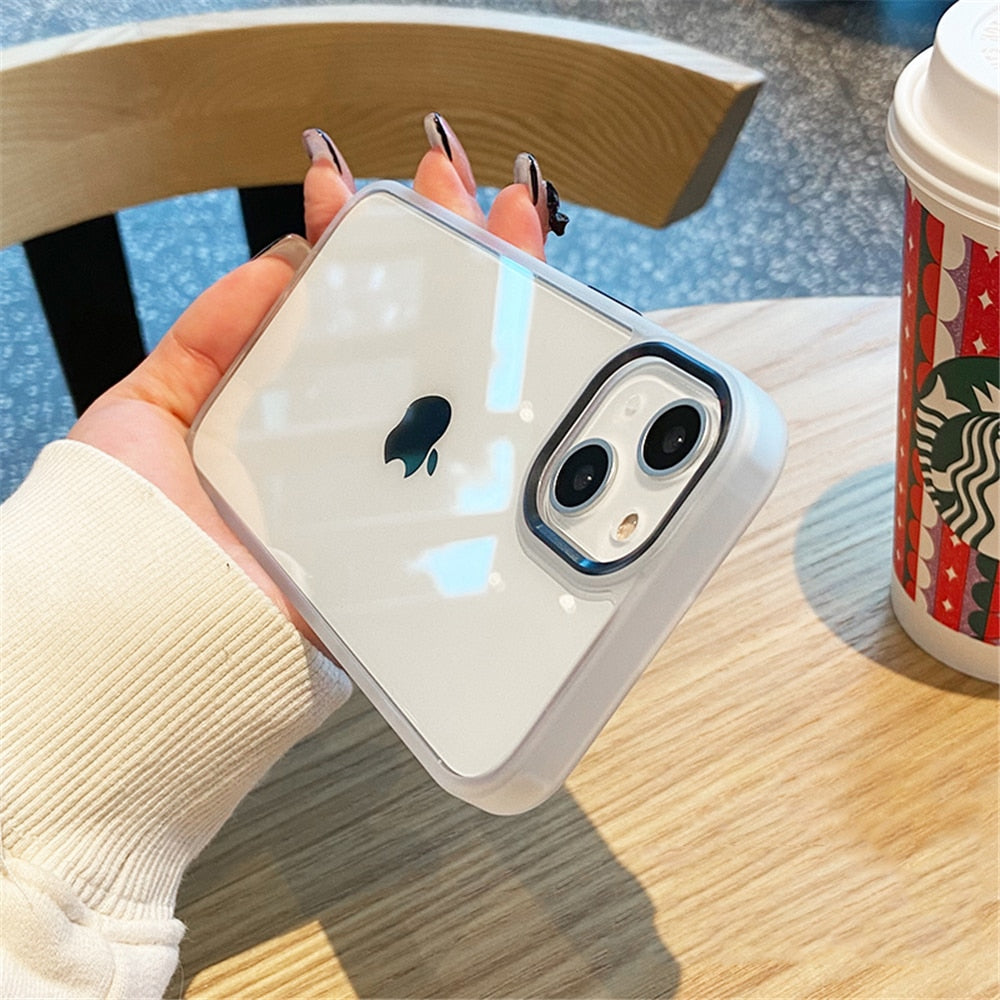 Luxury Case For iPhone 15 14 13 12 Pro Plus Soft Bumper Shockproof Cover