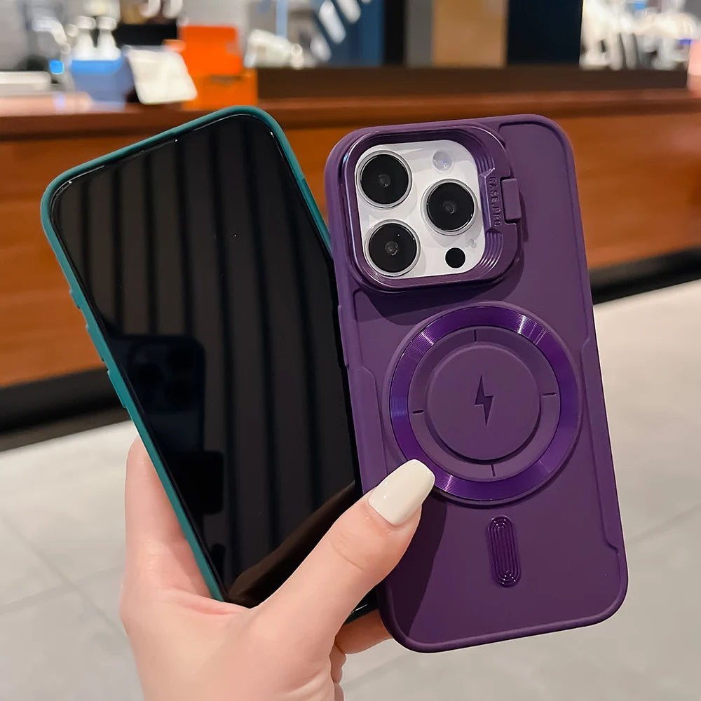 Flip Up Lens Holder Magnetic Case