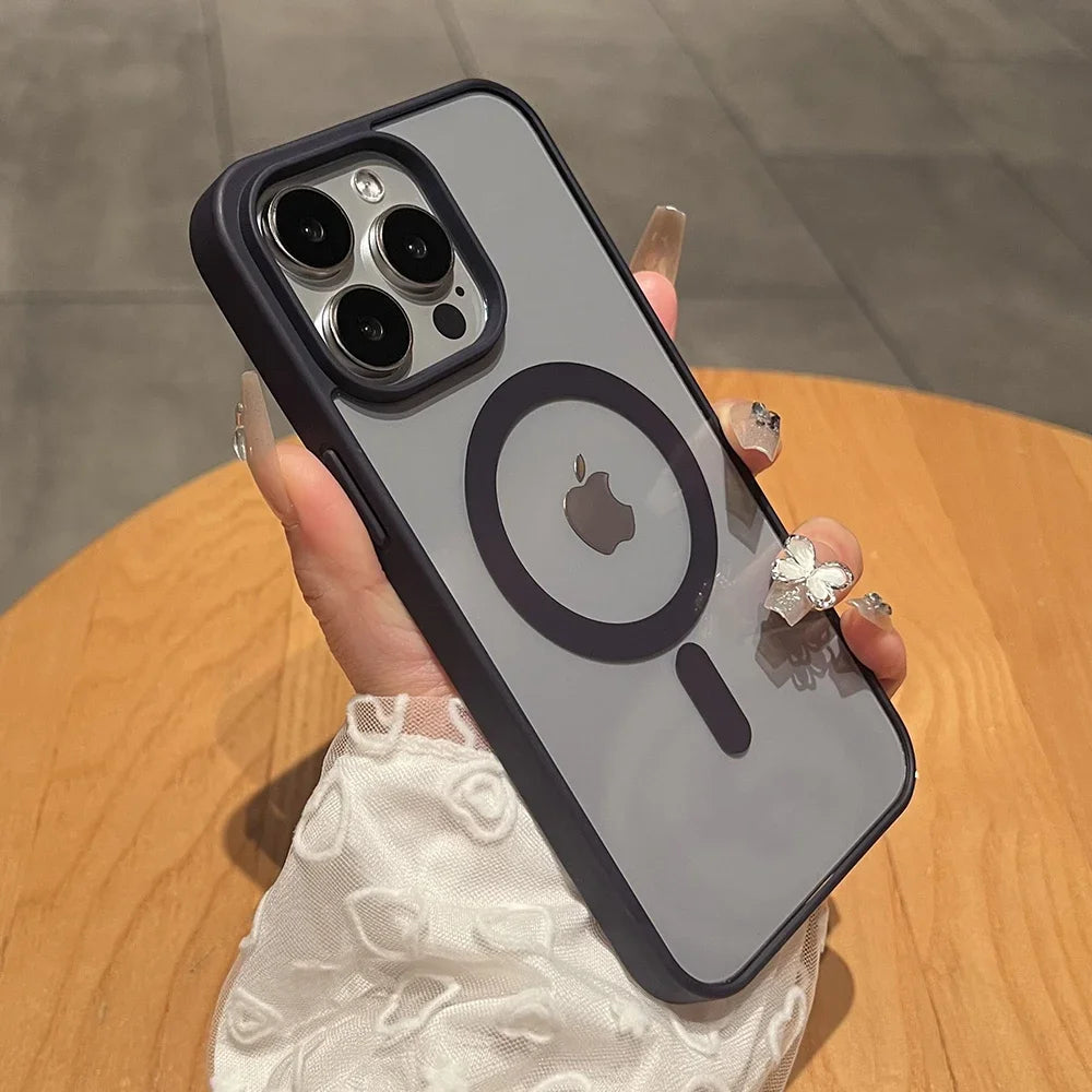 Matte Titanium Magnetic iPhone case