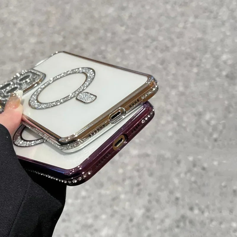 \Bling Crystal Phone Case Magsafe Magnetic Cover