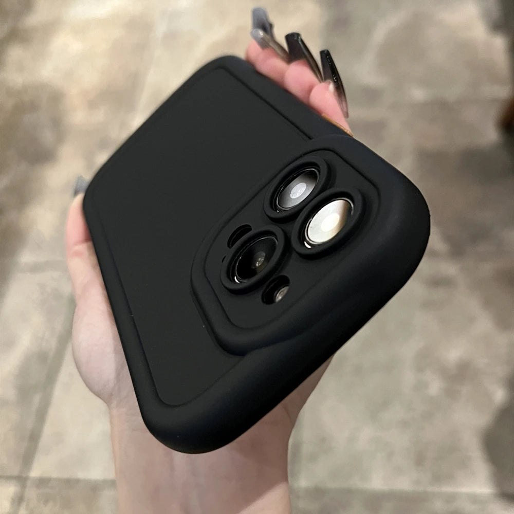 Matte Soft Liquid Silicone Phone Case