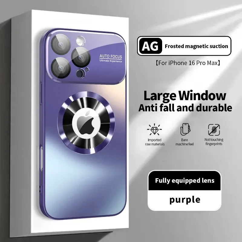 Titanium Metallic Color Magnetic Case for iPhone