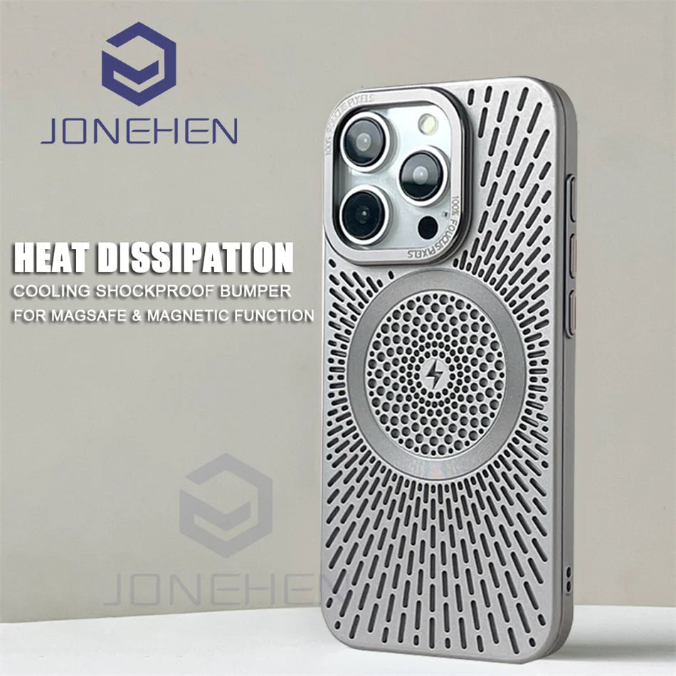 Luxury Heat Dissipation Magsafe Case