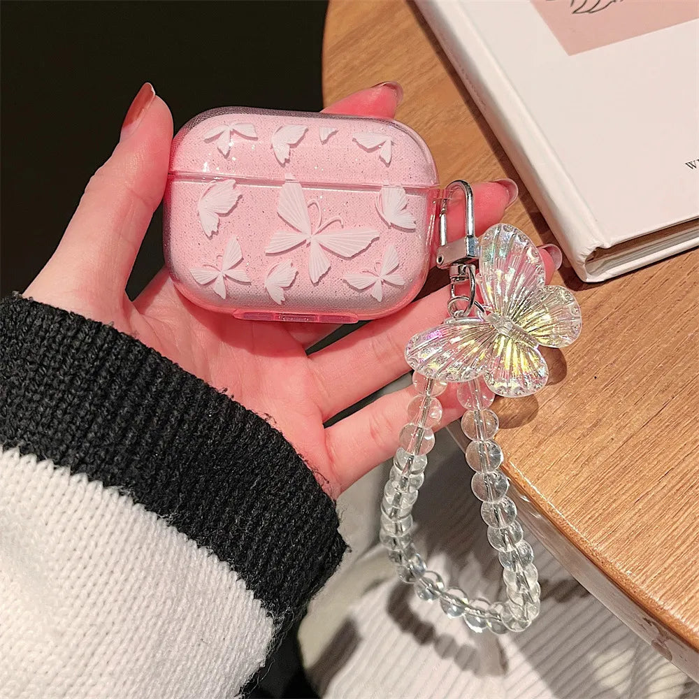 Earphone Case for Apple airpods 1/2 /3 For Airpods Pro 2nd Earphone Case With Keychain