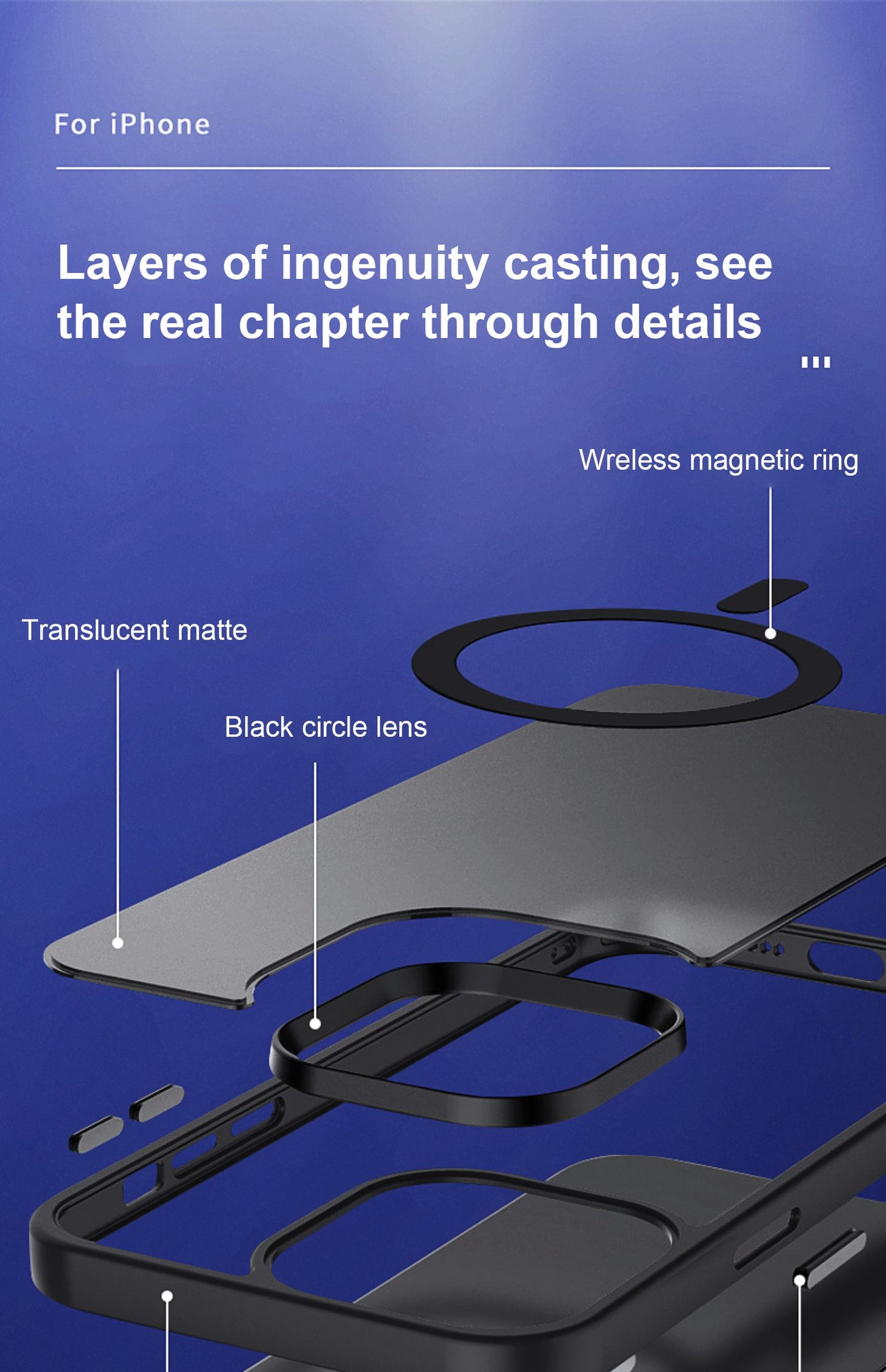 iPhone 15 14 13 12 Luxury Matte Magnetic Wireless Charge Phone Case Magsafe Cover