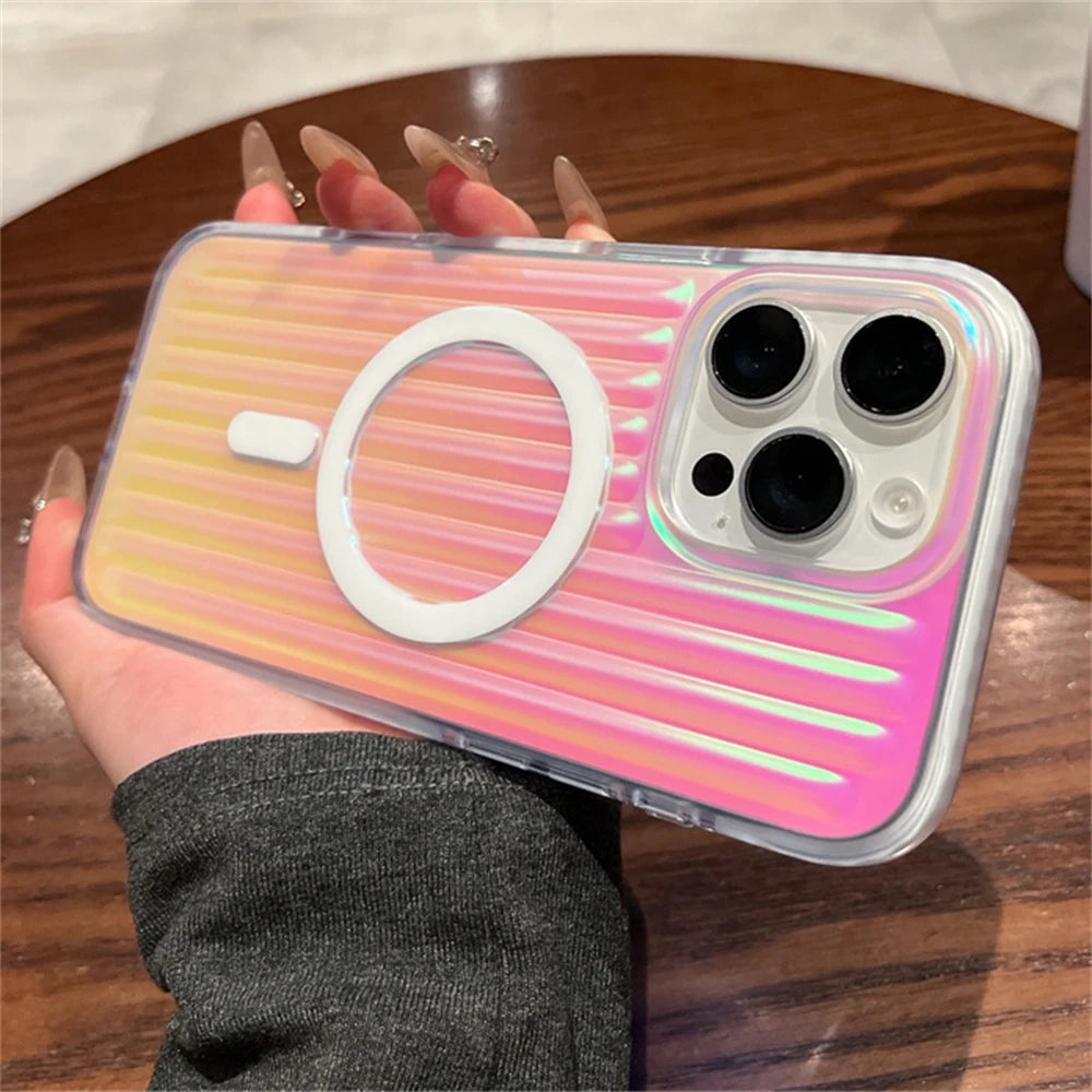 Stripes Magnetic For Magsafe Phone Case