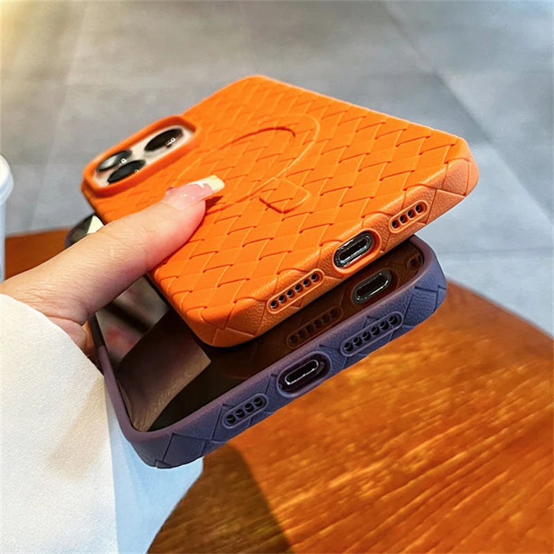 For Magsafe Magnetic Wireless Charge Case For iPhone Soft Silicone Cover