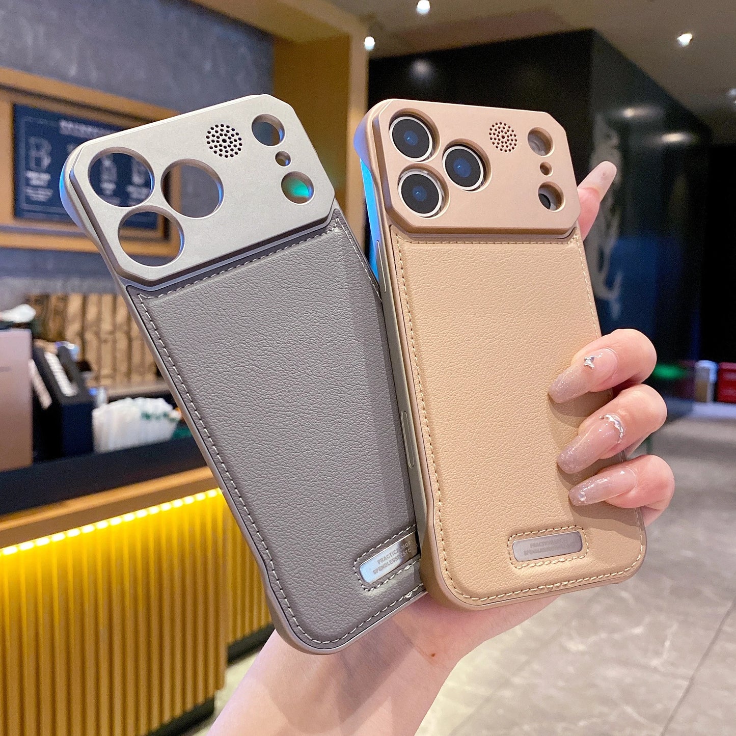 Leather Case Magnetic Back Cover