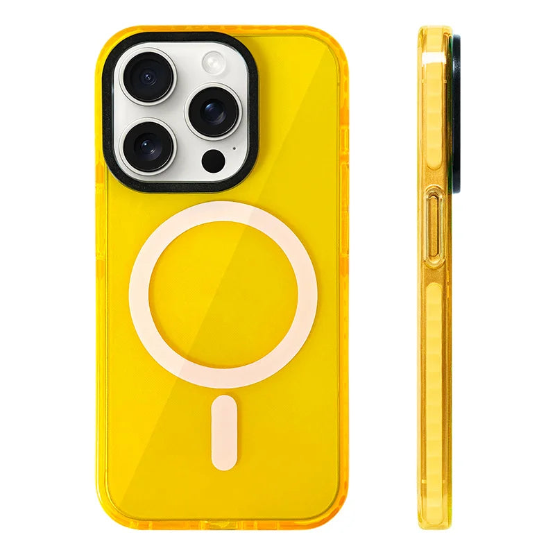 Neon Color Clear Magsafe Case for iPhone