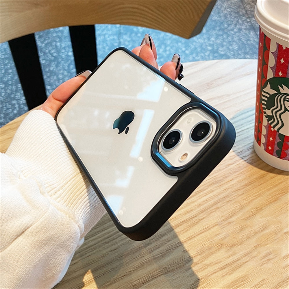 Luxury Case For iPhone 15 14 13 12 Pro Plus Soft Bumper Shockproof Cover