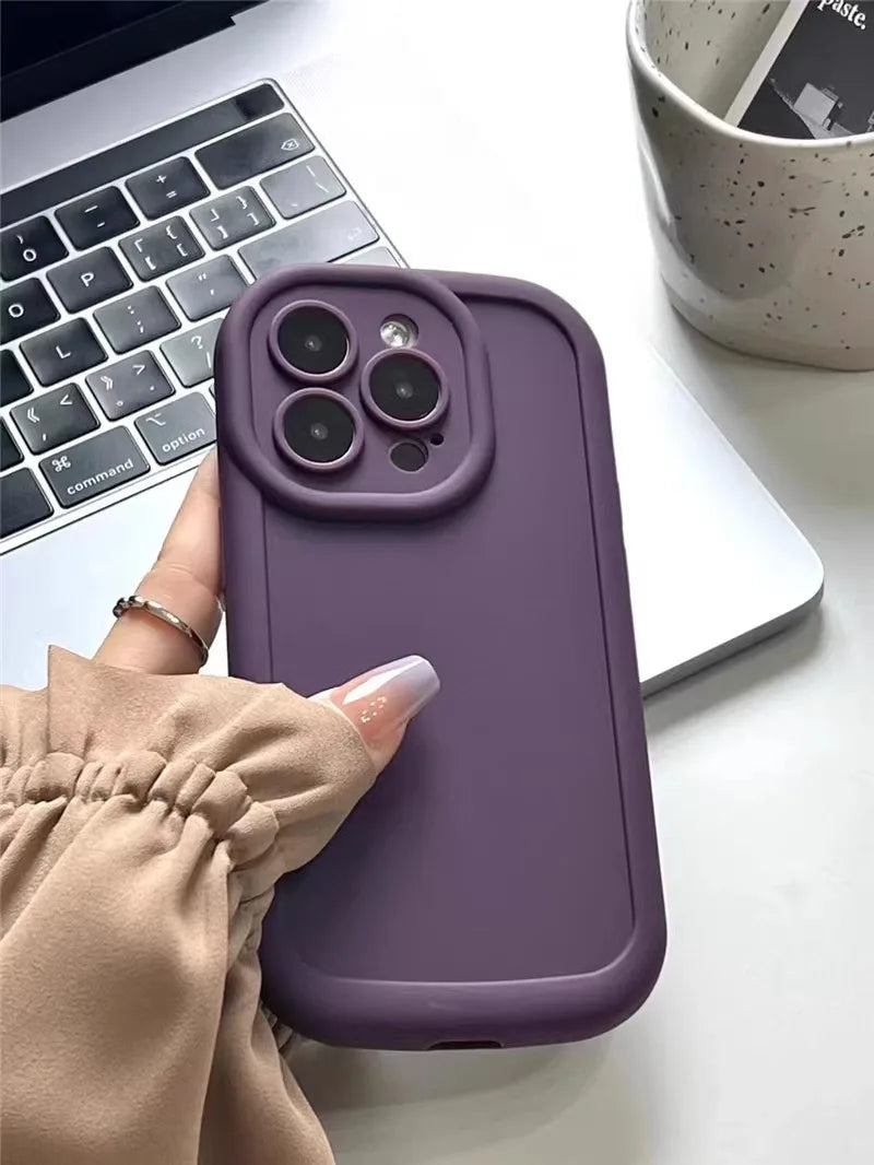 Matte Soft Liquid Silicone Phone Case