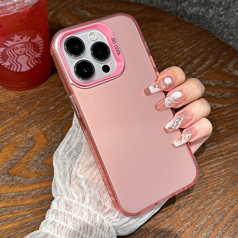 iPhone 15 14 13 12 Luxury Shockproof Gradient Phone Case