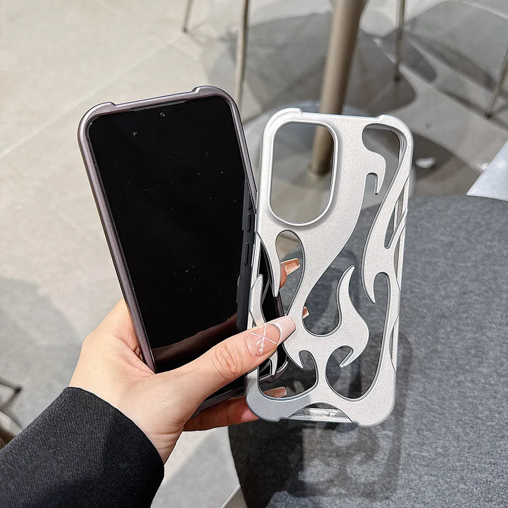 Plating Hollow Flame Matte Case