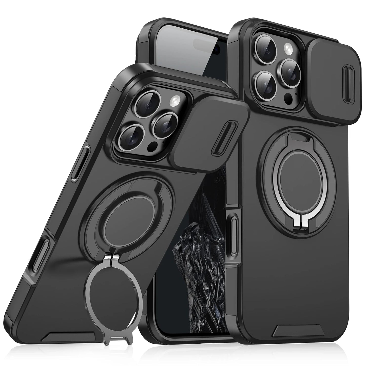 Magnetic Ring Stand Case
