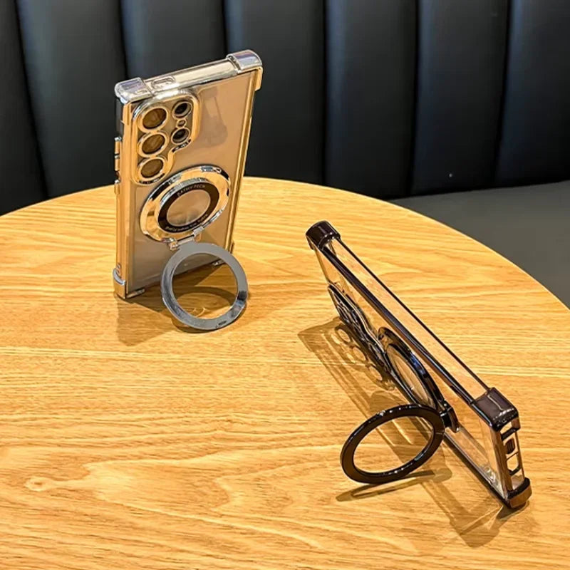 Magnetic Plating Stand Shockproof Case