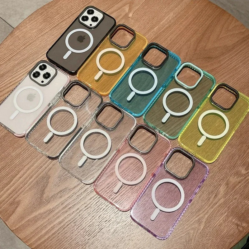 Neon Color Clear Magsafe Case for iPhone