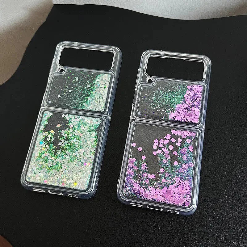 Samsung Z Flip Glitter Quicksand Case