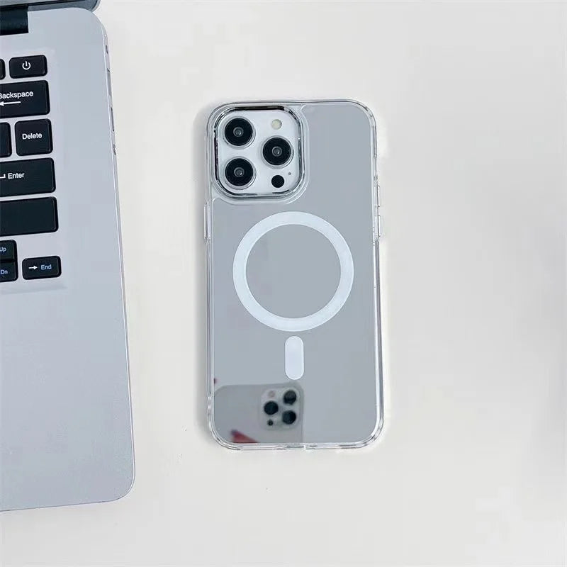 Magnetic Magsafe Mirror Case For iPhone