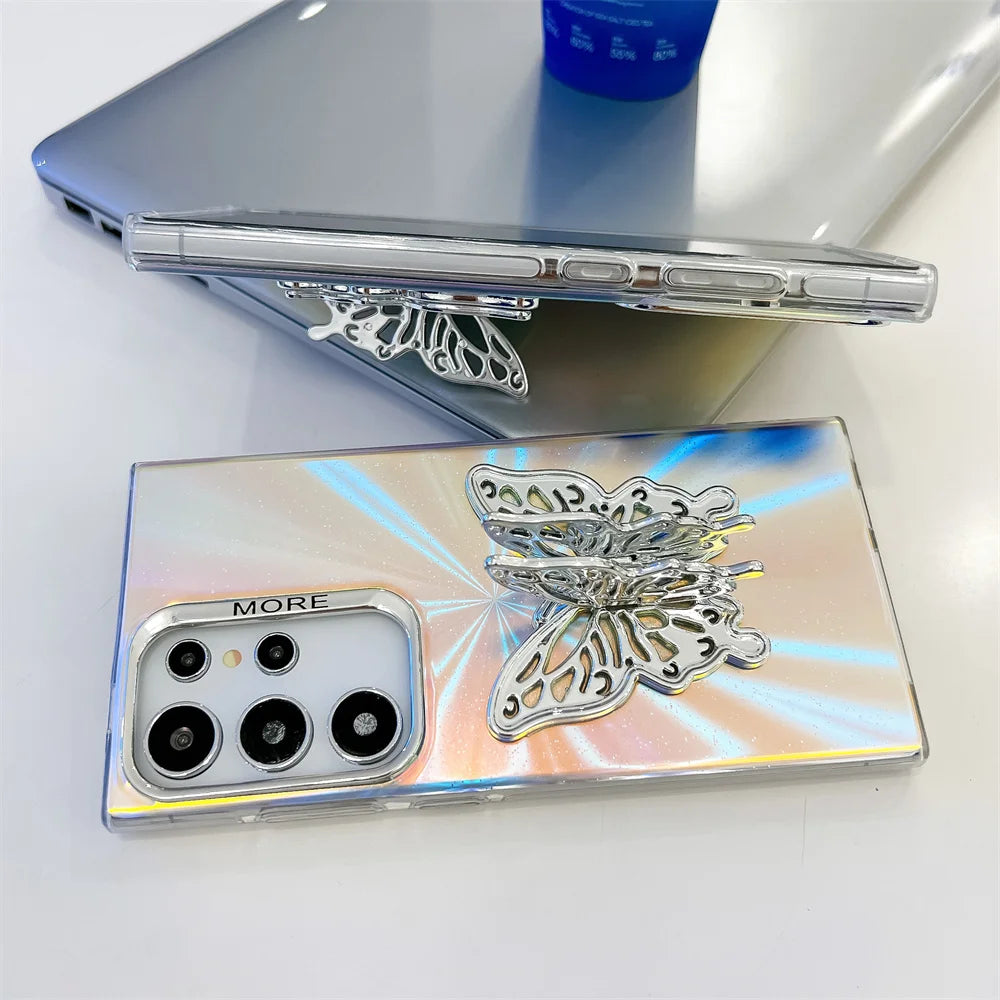 Butterfly Bracket Phone Case For Samsung Galaxy Cover