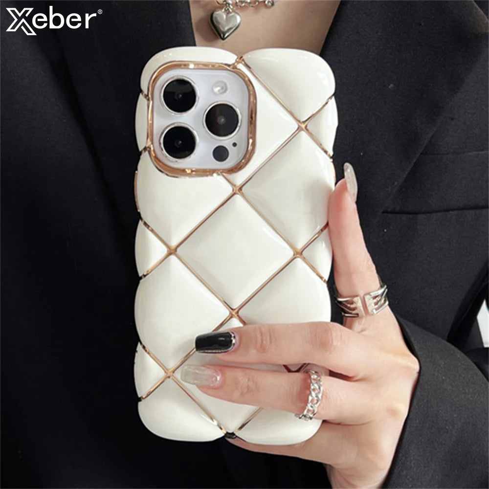 Diamond Phone Case For iPhone 14 12 13 15 Pro Max Cover