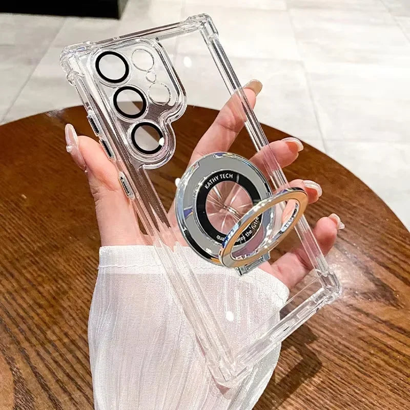 Magnetic Plating Stand Shockproof Case