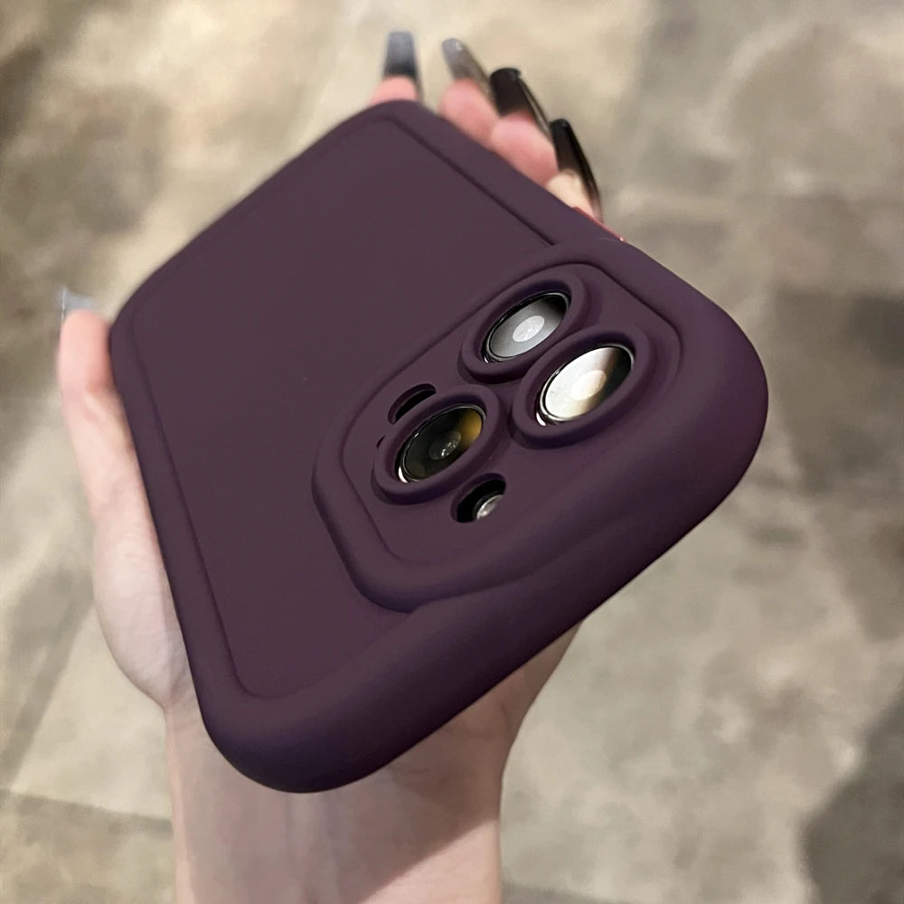 Matte Soft Liquid Silicone Phone Case