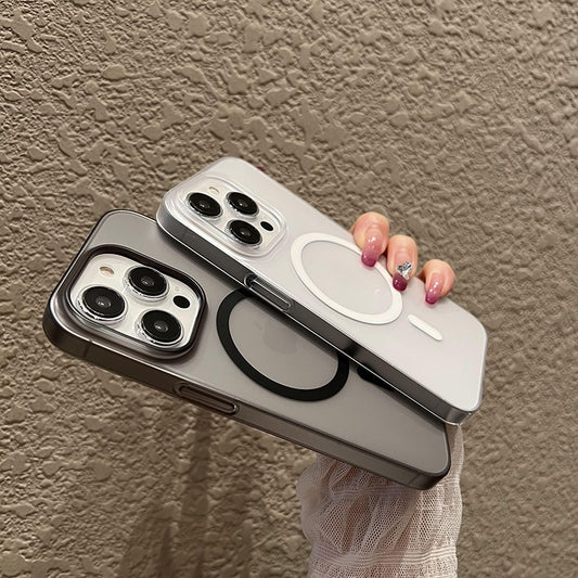 Matte Magsafe Wireless Charge Case for iPhone 15 14 Plus 13 12 Pro Max Cover