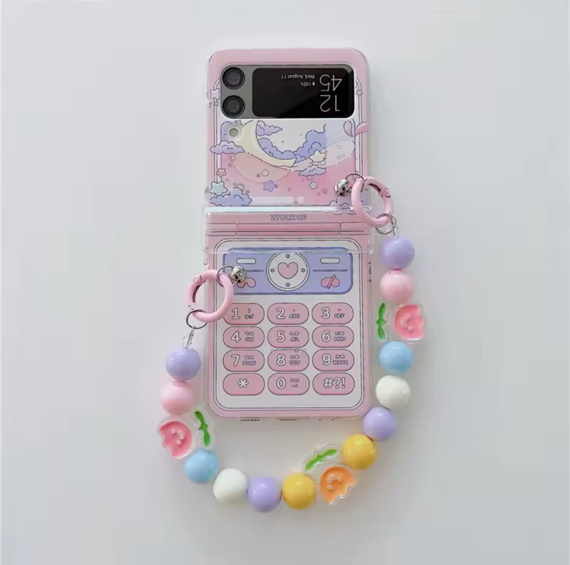 For Samsung Galaxy Z Flip 4 3 5 Bracelet Case For Samsung Z Flip4 Flip3 Zflip 5 Wrist Chain Cover