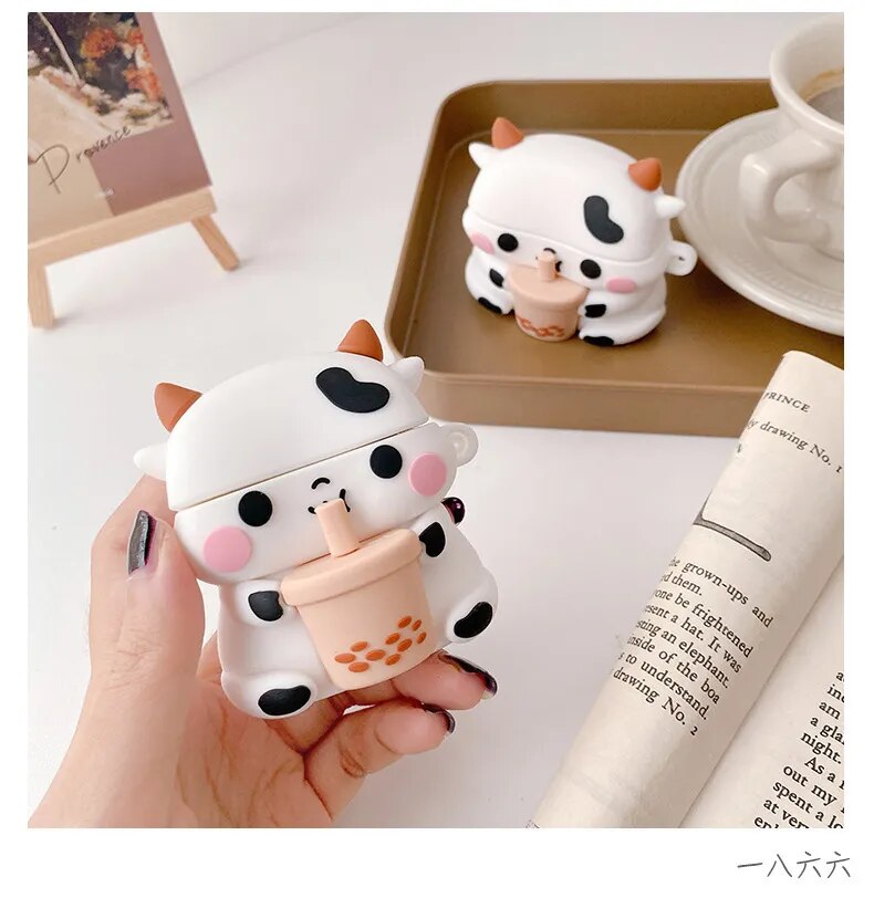 Cute Cartoon Cover For Apple AirPods 1 2 Case Silicone Soft Earphone Shell