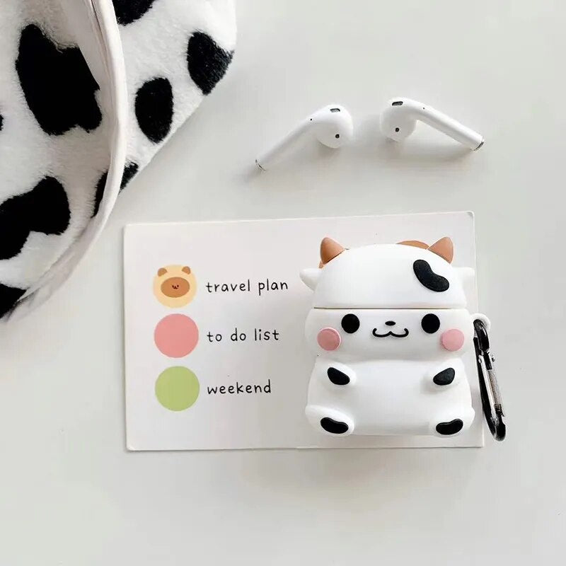 Cute Cartoon Cover For Apple AirPods 1 2 Case Silicone Soft Earphone Shell