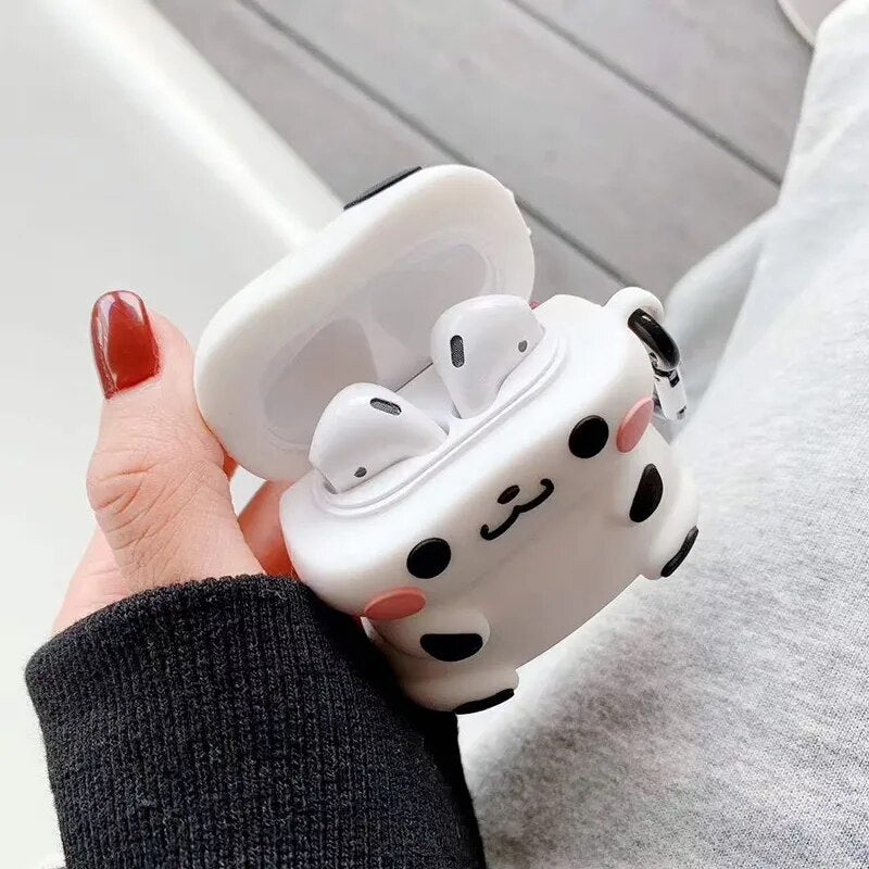 Cute Cartoon Cover For Apple AirPods 1 2 Case Silicone Soft Earphone Shell