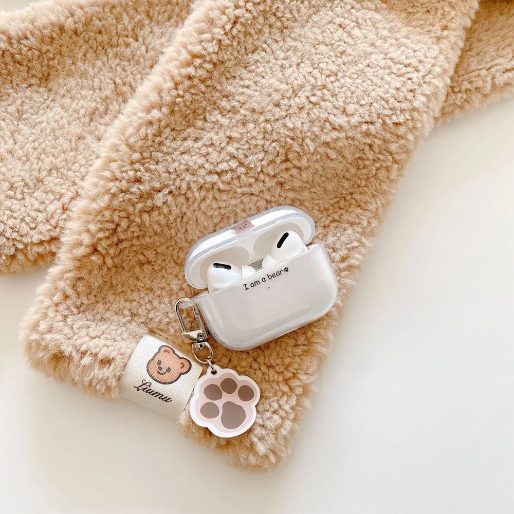 For Airpods 1 2 3 Earphone Soft Headset Case Airpod Pro 2nd With Keychain