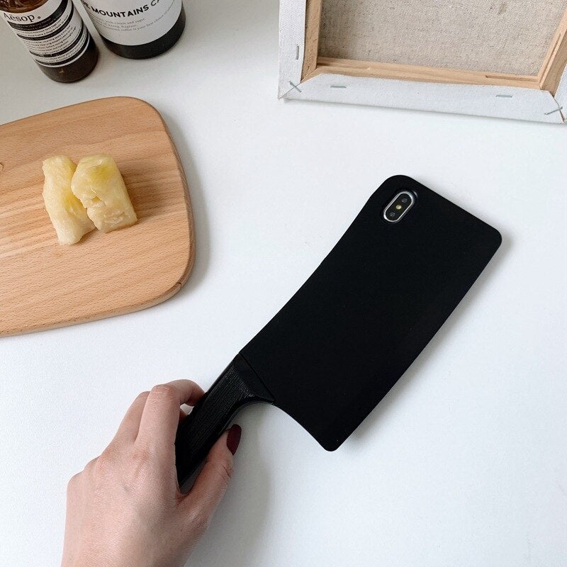 iPhone 14 13 12 Pro Max Cover Kitchen Knife Soft Slicon Shockproof Shell