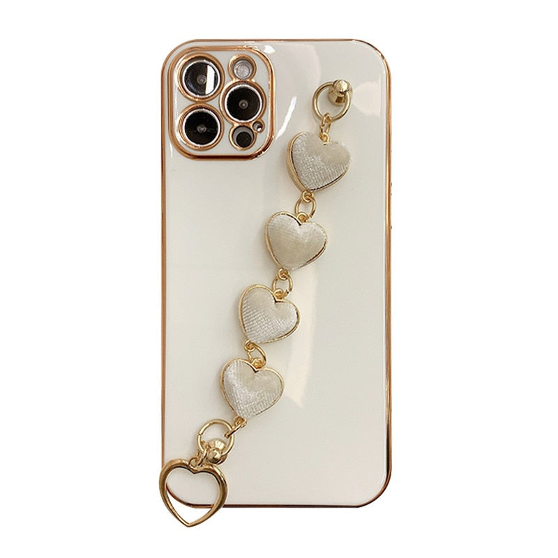 Bracelet Phone Chain Case for iPhone 14 13 Pro Max Cover for iphone 13