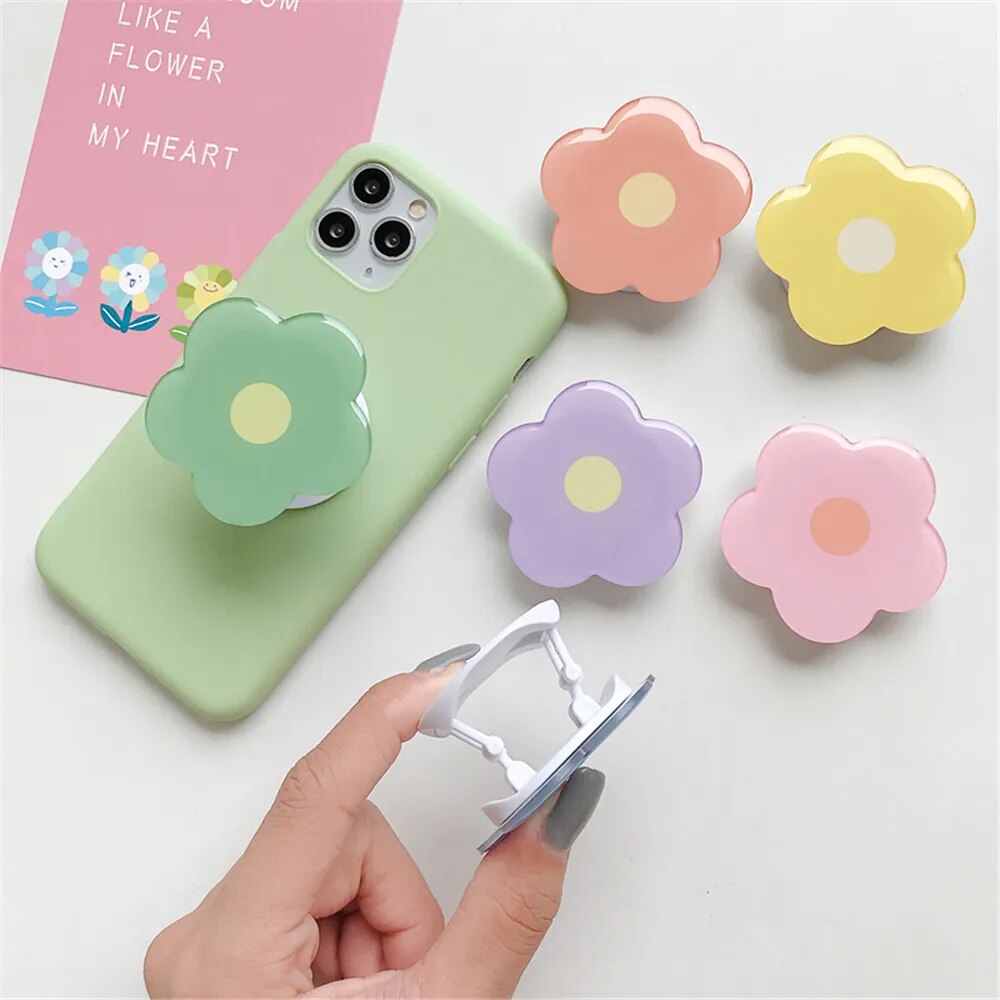 Cute Flowers Foldable Phone Stand Holder Ring Grip Bracket