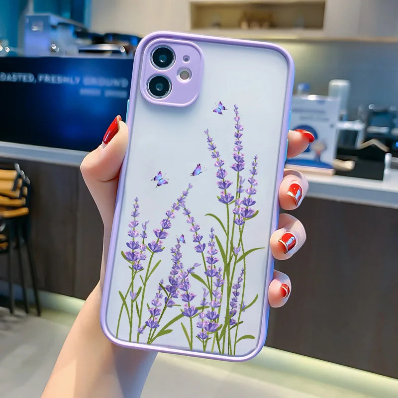 Flower Case For iphone 15 plus 12 13 14 pro max Cover