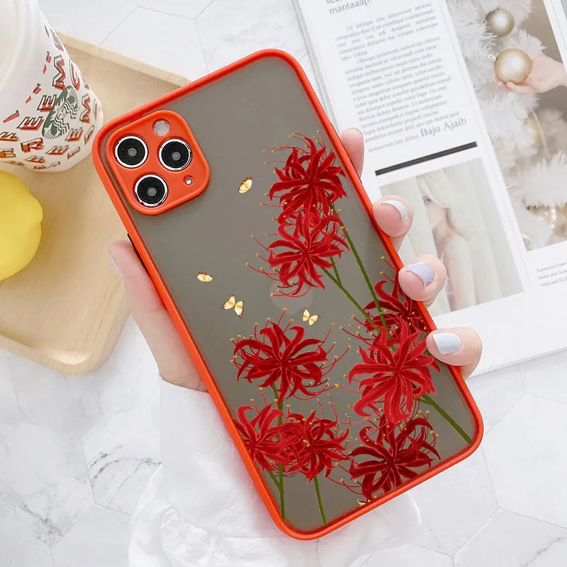 Flower Case For iphone 15 plus 12 13 14 pro max Cover