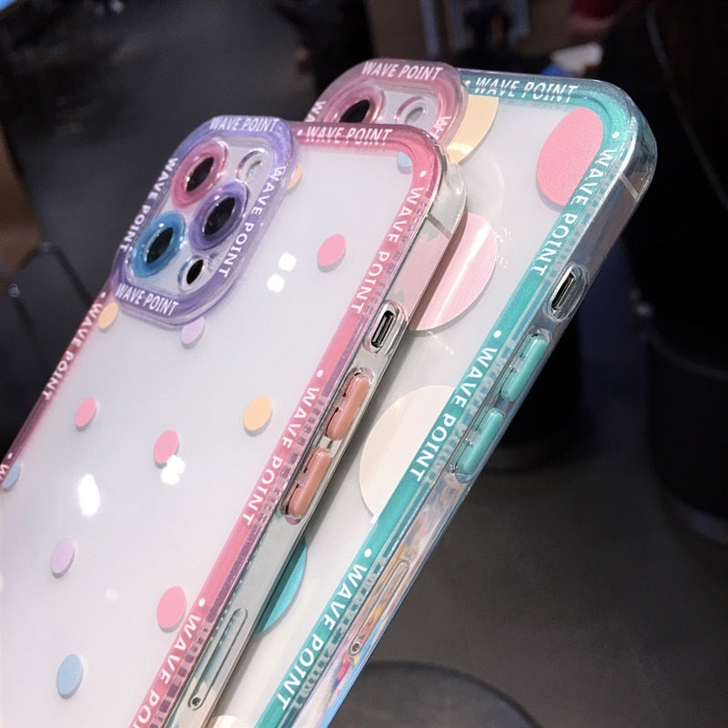 Colorful Cute Clear Phone Case For iPhone 14 Pro MAX 13 12 Plus Cover