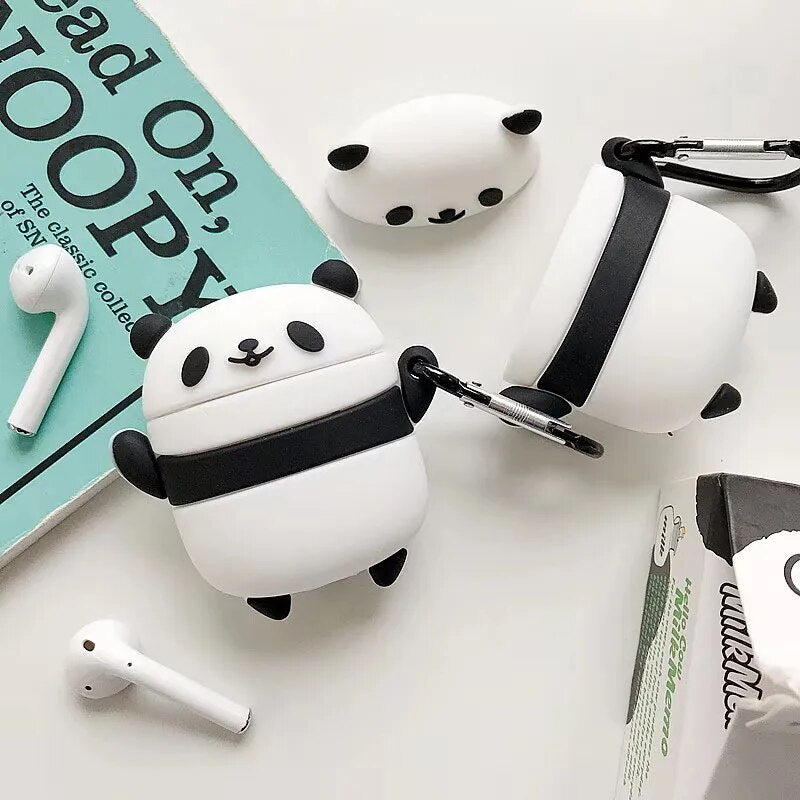 Cute Cartoon Cover For Apple AirPods 1 2 Case Silicone Soft Earphone Shell