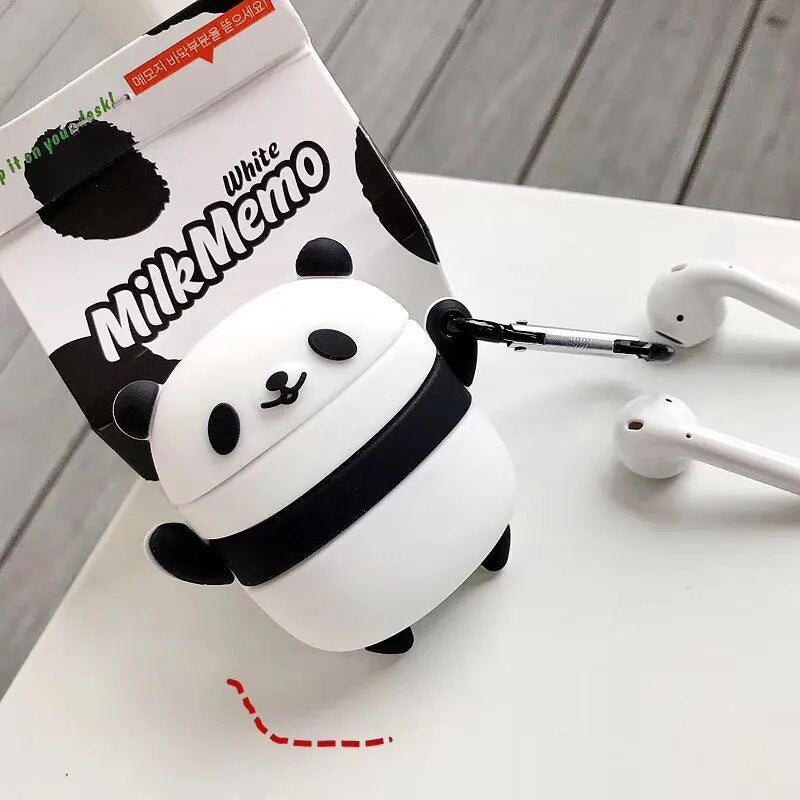 Cute Cartoon Cover For Apple AirPods 1 2 Case Silicone Soft Earphone Shell