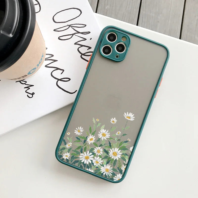 Flower Case For iphone 15 plus 12 13 14 pro max Cover