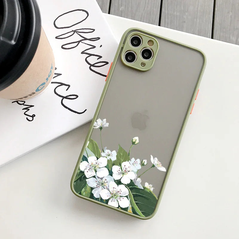 Flower Case For iphone 15 plus 12 13 14 pro max Cover