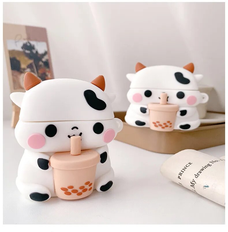 Cute Cartoon Cover For Apple AirPods 1 2 Case Silicone Soft Earphone Shell