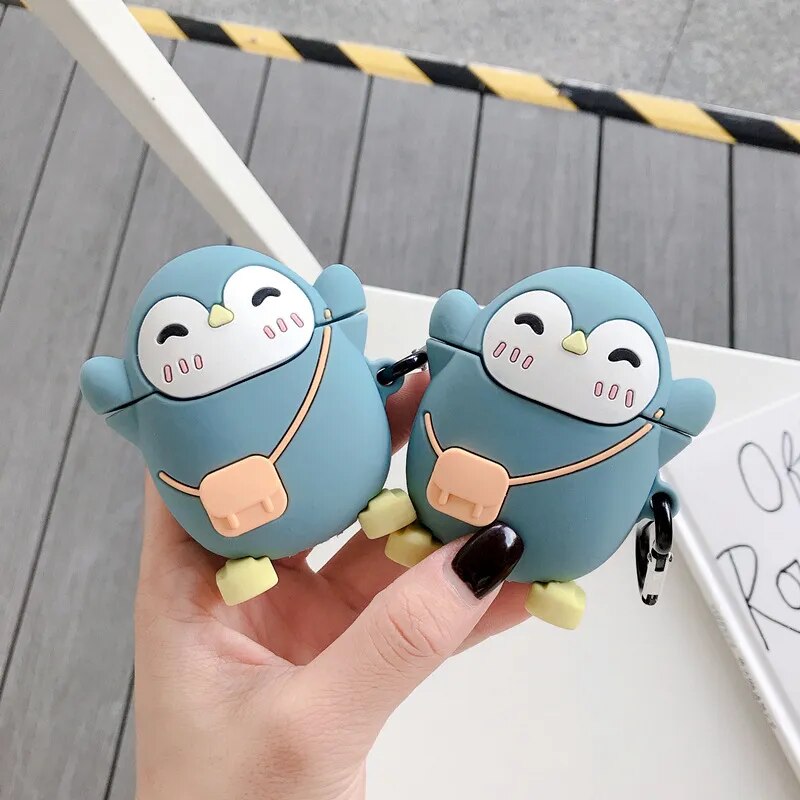 Cute Cartoon Cover For Apple AirPods 1 2 Case Silicone Soft Earphone Shell