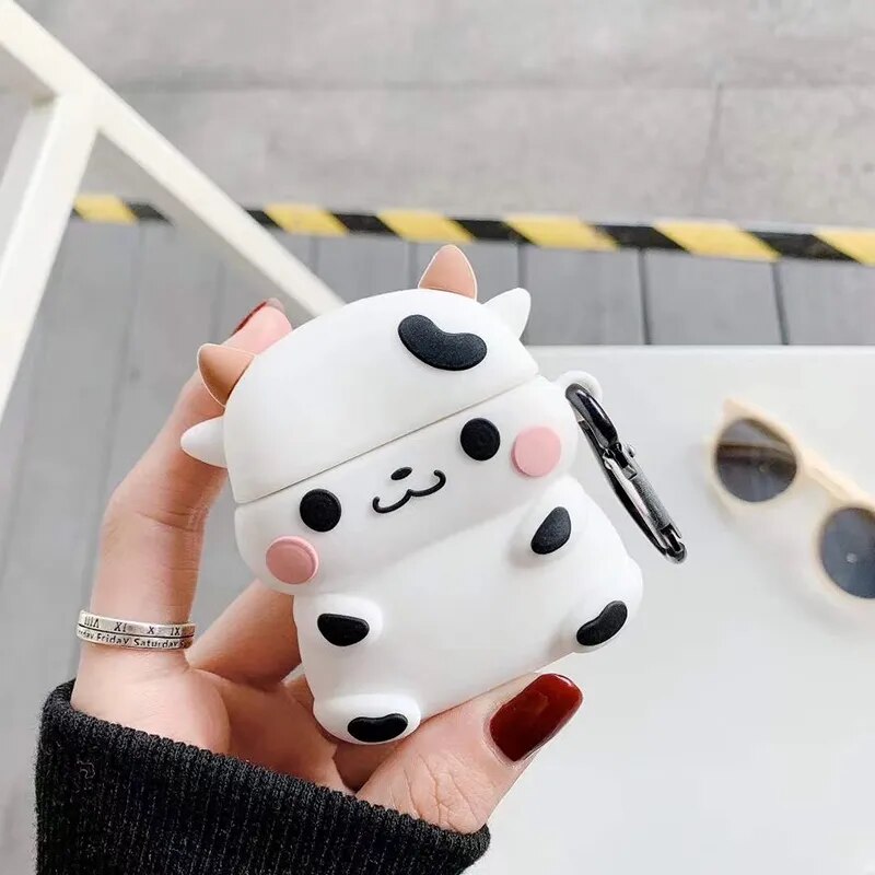 Cute Cartoon Cover For Apple AirPods 1 2 Case Silicone Soft Earphone Shell